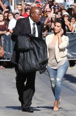 KIM KARDASHIAN Arrives at Jimmy Kimmel Live Show in Los Angeles