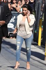 KIM KARDASHIAN Arrives at Jimmy Kimmel Live Show in Los Angeles