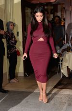 KIM KARDASHIAN at Serafina in New York