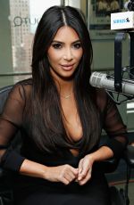 KIM KARDASHIAN at SiriusXM Studios in New York