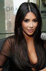 KIM KARDASHIAN at SiriusXM Studios in New York