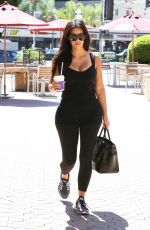 KIM KARDASHIAN in Tights Heading to a Gym in Calabasas