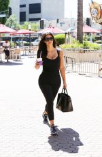 KIM KARDASHIAN in Tights Heading to a Gym in Calabasas