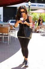 KIM KARDASHIAN in Tights Heading to a Gym in Calabasas