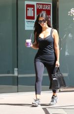 KIM KARDASHIAN in Tights Heading to a Gym in Calabasas