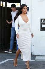 KIM KARDASHIAN Leaves a Studio in Hollywood