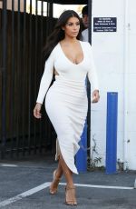 KIM KARDASHIAN Leaves a Studio in Hollywood