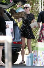 KIRSTEN DUNST at Off Vine Restaurant in Hollywood