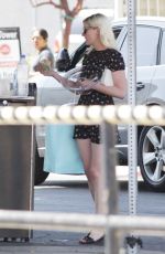 KIRSTEN DUNST at Off Vine Restaurant in Hollywood