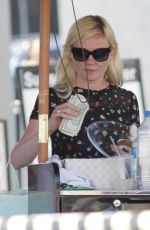 KIRSTEN DUNST at Off Vine Restaurant in Hollywood