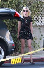 KIRSTEN DUNST at Off Vine Restaurant in Hollywood