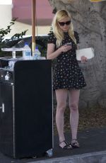 KIRSTEN DUNST at Off Vine Restaurant in Hollywood