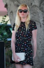 KIRSTEN DUNST at Off Vine Restaurant in Hollywood