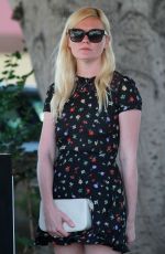 KIRSTEN DUNST at Off Vine Restaurant in Hollywood