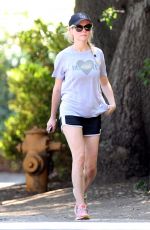 KIRSTEN DUNST Out Walking in Los Angeles