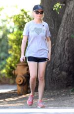 KIRSTEN DUNST Out Walking in Los Angeles