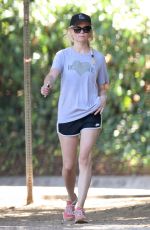 KIRSTEN DUNST Out Walking in Los Angeles