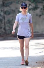 KIRSTEN DUNST Out Walking in Los Angeles