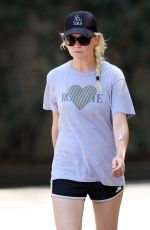 KIRSTEN DUNST Out Walking in Los Angeles