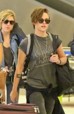 KRISTEN STEWART Arrives at LAX Airport from Japan