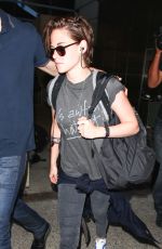 KRISTEN STEWART Arrives at LAX Airport from Japan