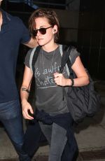 KRISTEN STEWART Arrives at LAX Airport from Japan