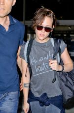 KRISTEN STEWART Arrives at LAX Airport from Japan