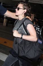 KRISTEN STEWART Arrives at LAX Airport from Japan