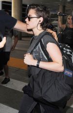 KRISTEN STEWART Arrives at LAX Airport from Japan
