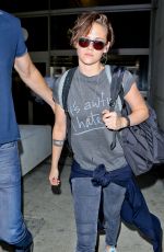 KRISTEN STEWART Arrives at LAX Airport from Japan