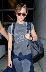 KRISTEN STEWART Arrives at LAX Airport from Japan