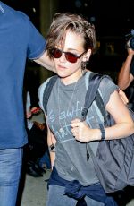 KRISTEN STEWART Arrives at LAX Airport from Japan