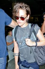 KRISTEN STEWART Arrives at LAX Airport from Japan