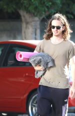 KRYSTEN RITTER Heading to a Yoga Class in West Hollywood