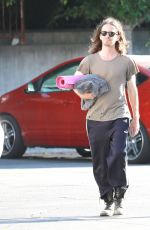 KRYSTEN RITTER Heading to a Yoga Class in West Hollywood