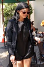 KYLIE JENNER Arrives at Urth Caffe in West Hollywood