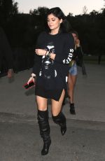 KYLIE JENNER Heading to a Concert at the Rose Bowl in Pasadena