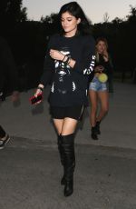 KYLIE JENNER Heading to a Concert at the Rose Bowl in Pasadena