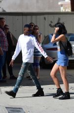 KYLIE JENNER in Tight Skirt Out in West Hollywood