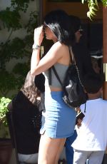 KYLIE JENNER in Tight Skirt Out in West Hollywood