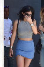 KYLIE JENNER in Tight Skirt Out in West Hollywood