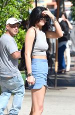 KYLIE JENNER in Tight Skirt Out in West Hollywood