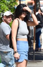 KYLIE JENNER in Tight Skirt Out in West Hollywood