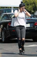 KYLIE JENNER Shopping at Best Buy in West Hollywood