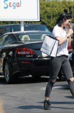 KYLIE JENNER Shopping at Best Buy in West Hollywood
