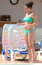 KYM MARSH in Bikini at a Pool in Portugal