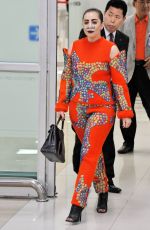 LADY GAGA Arrives at Airport in Seoul