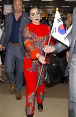 LADY GAGA Arrives at Airport in Seoul