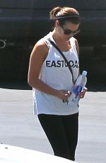 LEA MICHELE Arrives at Capitol Records in Los Angeles