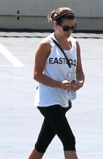 LEA MICHELE Arrives at Capitol Records in Los Angeles